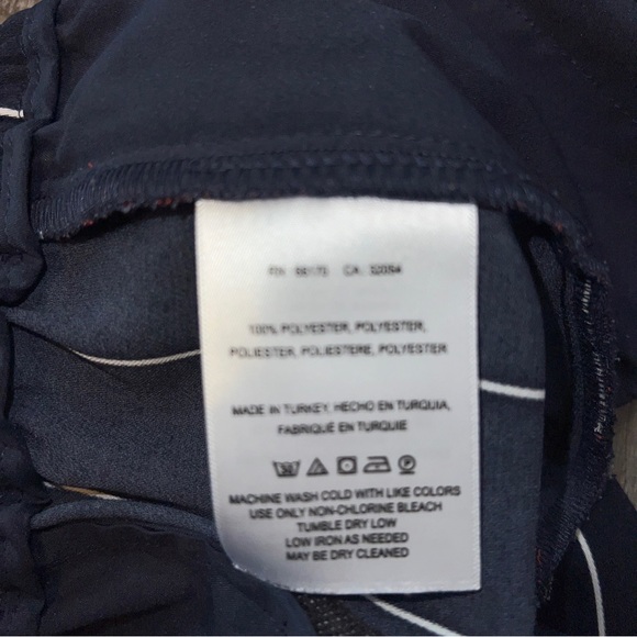 Anthropologie | Ett:twa piped and striped Orange White Blue pants Sz small comfy - Picture 10 of 10